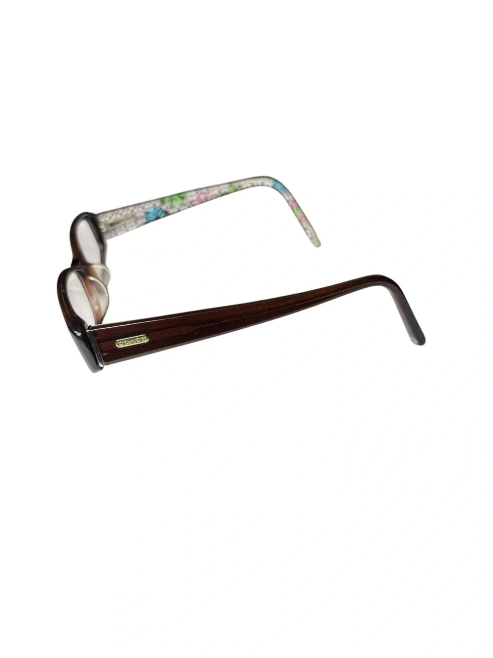Vintage‎ Y2K 00s Coach New York Stephanie 557 Full Rim Brown Eyeglasses Frames